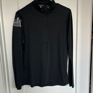 Antigua Black Quarter-Zip Pullover Super Bowl tailgate